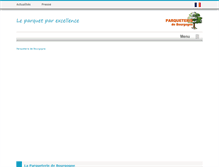 Tablet Screenshot of parquet.fr